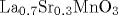 \mathrm {La}_{0.7} \mathrm {Sr}_{0.3} \mathrm {MnO}_{3}