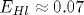 E_{{H}l}\approx 0.07