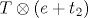 T\otimes (e+t_2)