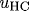 
u_{\textrm{HC}}