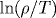 \ln(\rho/T)