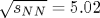\sqrt {s_{NN}}=5.02